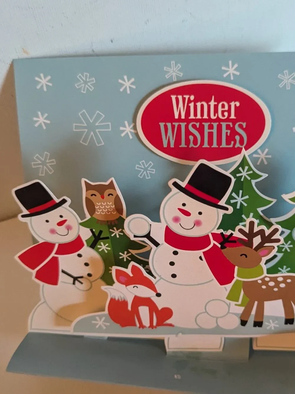 NWT 8 Pop-Up Snowman Winter Christmas Holiday Cards Paper Magic Group Open Box